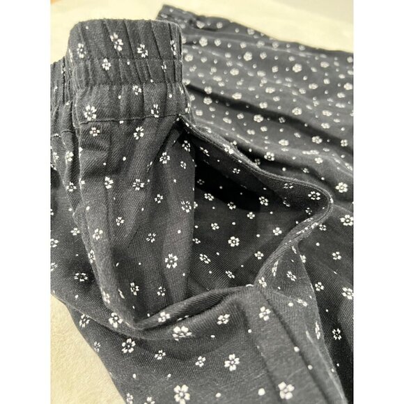 NWT APIECE APART Size XL Ani Easy Linen Blend Woven Pants Scattered Floral Black - Picture 9 of 13